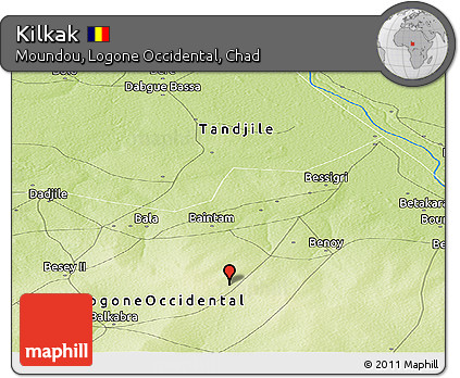 Physical Panoramic Map of Kilkak