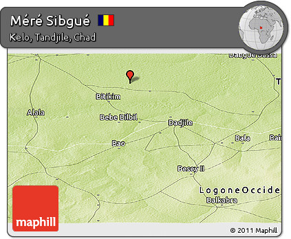 Physical Panoramic Map of Méré Sibgué