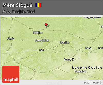 Physical Panoramic Map of Méré Sibgué