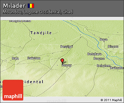 Physical Panoramic Map of Milader