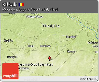 Physical Panoramic Map of Kilkak