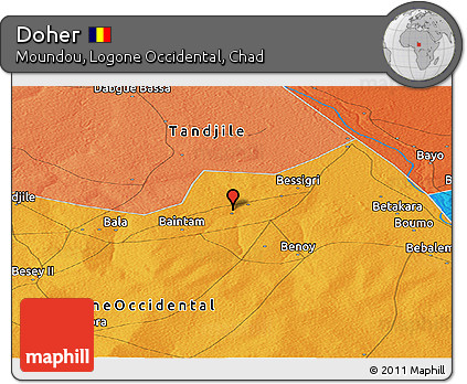 Political Panoramic Map of Doher