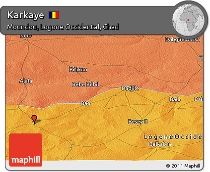 Political Panoramic Map of Karkaye