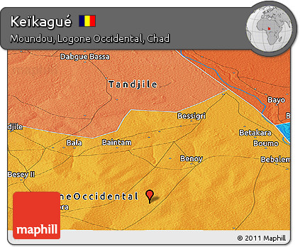 Political Panoramic Map of Keïkagué
