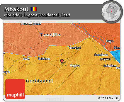 Political Panoramic Map of Mbakoul