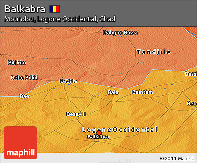 Political Panoramic Map of Balkabra