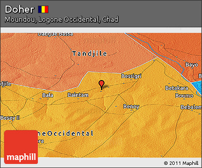 Political Panoramic Map of Doher