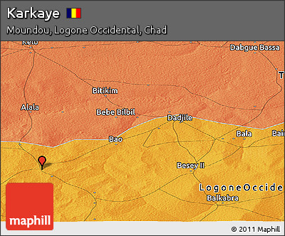 Political Panoramic Map of Karkaye