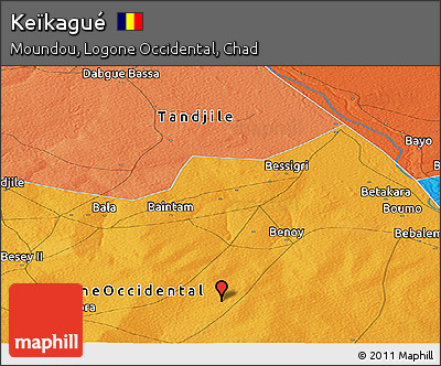 Political Panoramic Map of Keïkagué