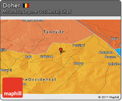 Political Panoramic Map of Doher