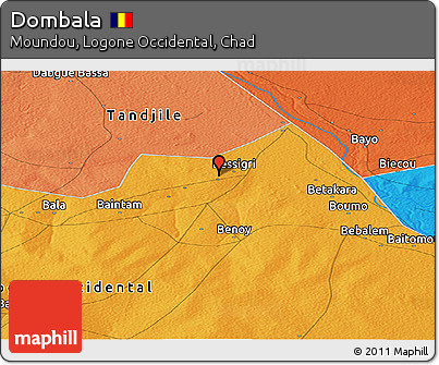 Political Panoramic Map of Dombala