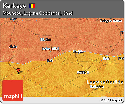 Political Panoramic Map of Karkaye