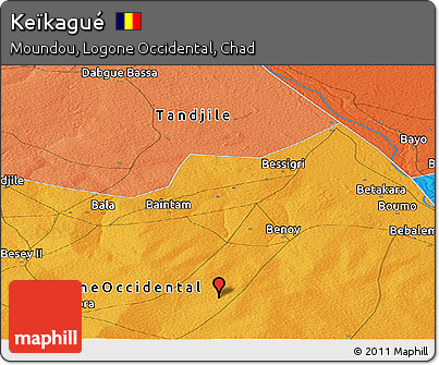 Political Panoramic Map of Keïkagué