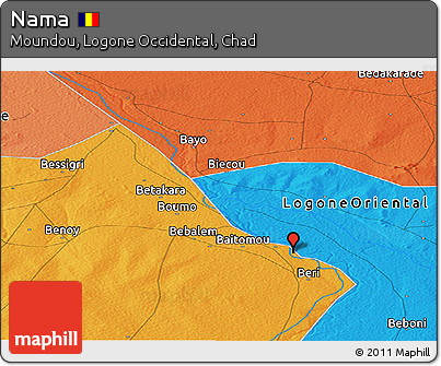 Political Panoramic Map of Nama