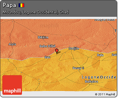 Political Panoramic Map of Papa