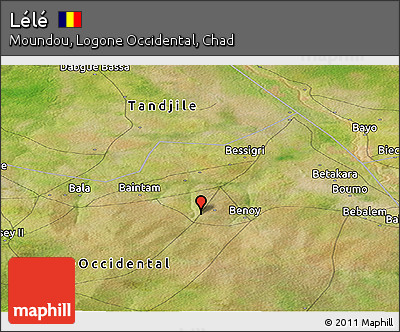 Satellite Panoramic Map of Lélé