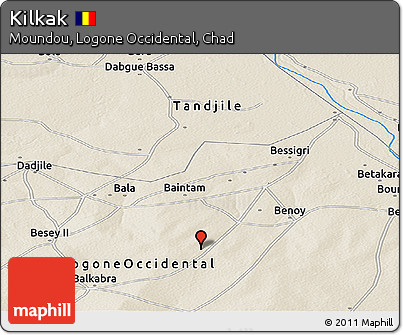Shaded Relief Panoramic Map of Kilkak