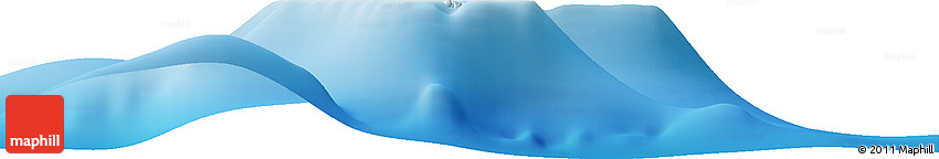 Shaded Relief Horizon Map of the Area around 9° 4' 52" N, 170° 4' 29" E