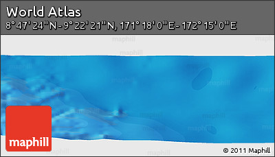Political Panoramic Map of the Area around 9° 4' 52" N, 171° 46' 30" E