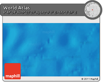 Physical 3D Map of the Area around 9° 4' 52" N, 172° 37' 30" E