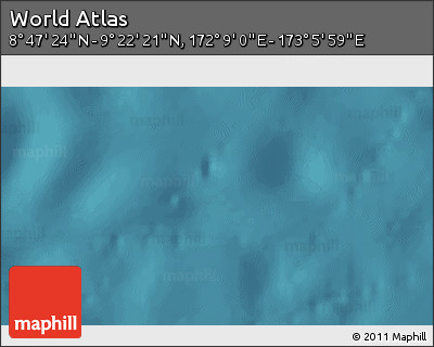 Satellite 3D Map of the Area around 9° 4' 52" N, 172° 37' 30" E