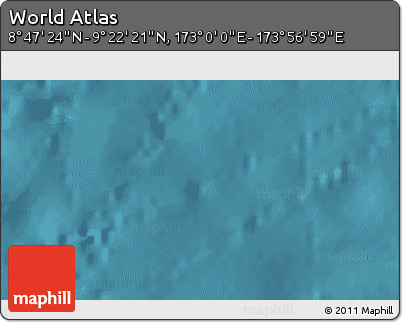 Satellite 3D Map of the Area around 9° 4' 52" N, 173° 28' 29" E