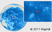 Shaded Relief Location Map of the area around 9° 4' 52" N, 174° 10' 30" W