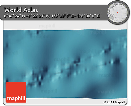 Satellite 3D Map of the Area around 9° 4' 52" N, 176° 1' 30" E