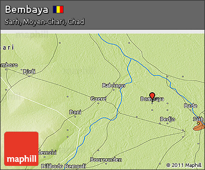 Physical 3D Map of Bembaya