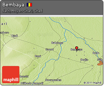 Physical 3D Map of Bembaya