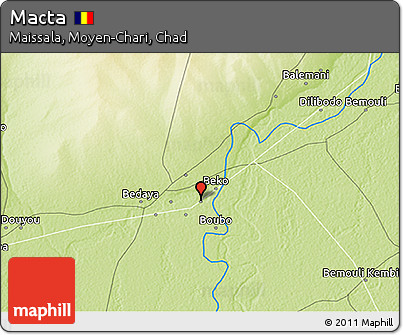 Physical 3D Map of Macta