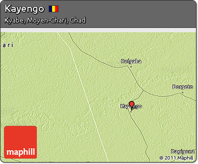 Physical 3D Map of Kayengo
