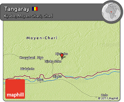 Physical 3D Map of Tangaray