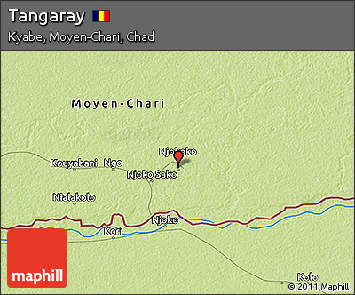 Physical 3D Map of Tangaray