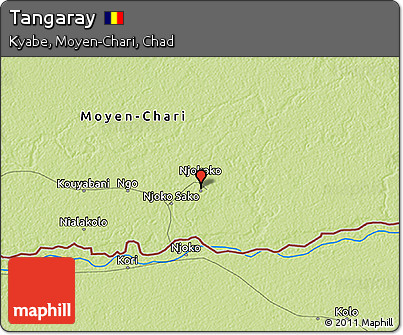 Physical 3D Map of Tangaray