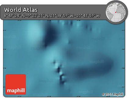 Satellite Map of the Area around 9° 4' 52" N, 21° 10' 29" W