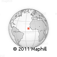 Outline Map of the Area around 9° 4' 52" N, 21° 10' 29" W, rectangular outline
