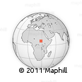 Outline Map of the Area around 9° 4' 52" N, 28° 7' 30" E, rectangular outline