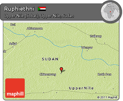 Physical 3D Map of Ruphiethni