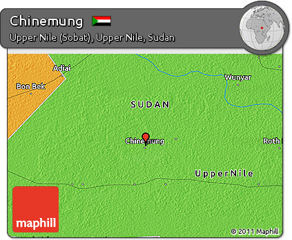 Political 3D Map of Chinemung