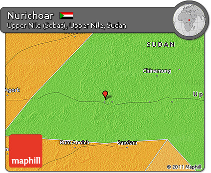 Political 3D Map of Nurichoar