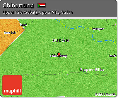 Political 3D Map of Chinemung