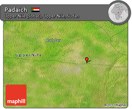 Satellite 3D Map of Padaich