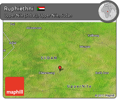 Satellite 3D Map of Ruphiethni