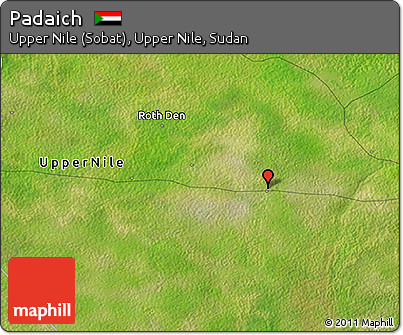 Satellite 3D Map of Padaich