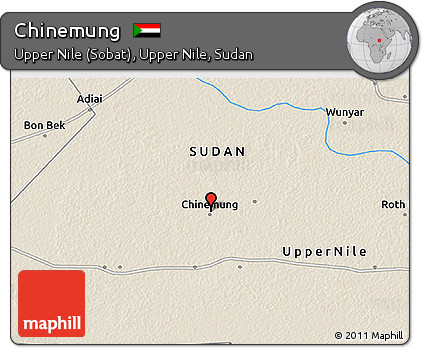 Shaded Relief 3D Map of Chinemung