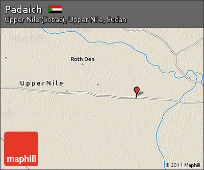 Shaded Relief 3D Map of Padaich