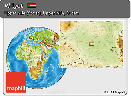Physical Location Map of Wilyot