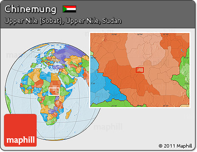 Political Location Map of Chinemung