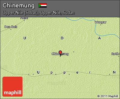 Physical Map of Chinemung